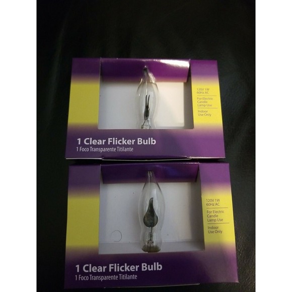 Clear Flicker Flame Bulb Candelabra Base - Picture 1 of 5
